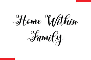 Family blessings Family. Vector typography text