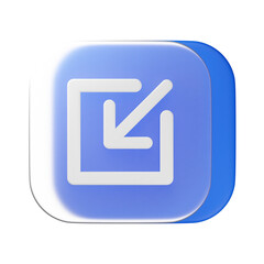 3d minimize icon