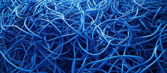 Abstract Blue Cables