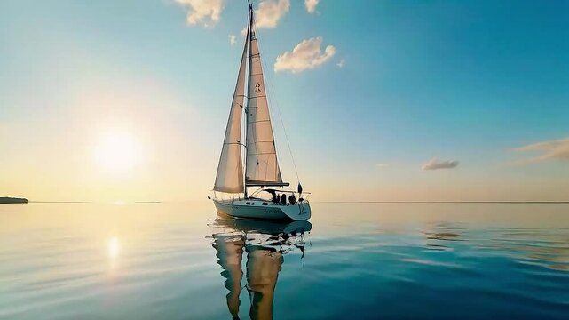 a sailboat on the water