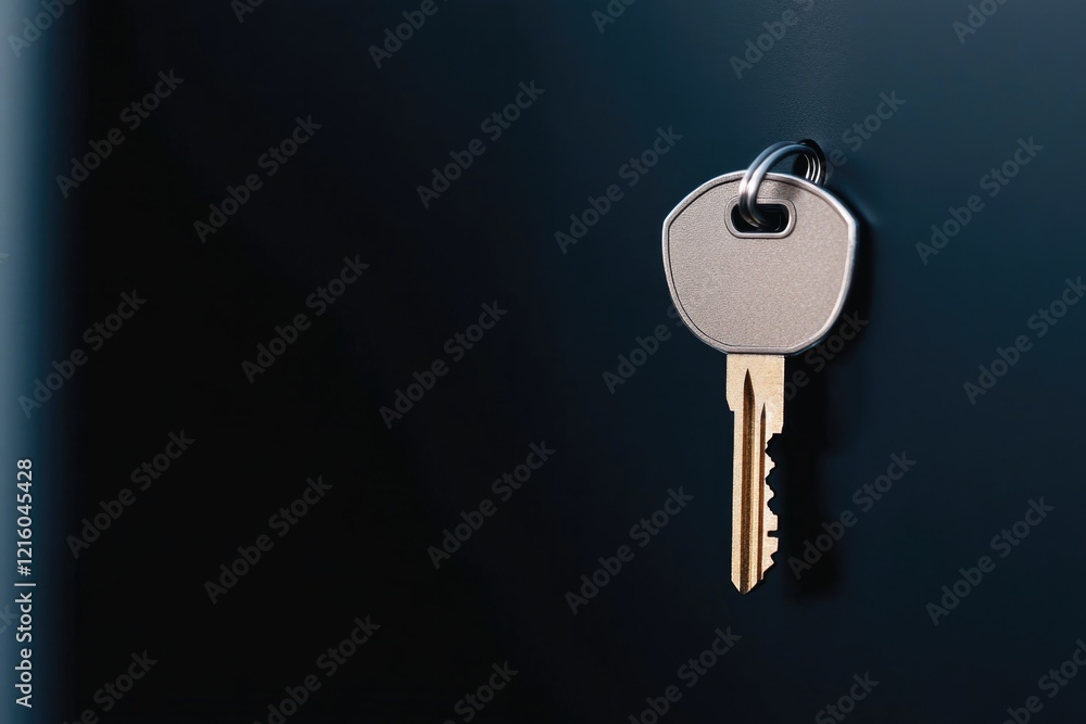 Poster conceptual shot of digital key unlocking virtual vault symbolizing secure online banking and loans