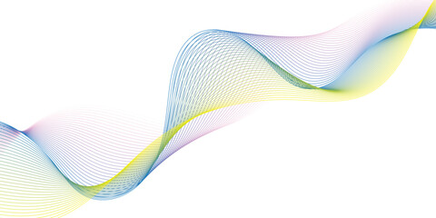 Wave flowing liquid line abstract background. Black and white vector design 3D lines in perspective, curve and wave lines in motion, smooth and soft backdrop.