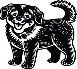 Fototapeta premium dog shullite vector