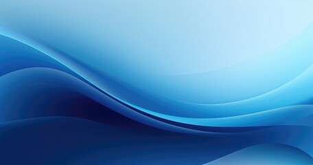 Fototapeta premium Abstract waves in shades of blue create a calming and modern digital background.