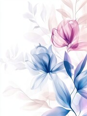 This lovely March 8 card highlights a serene display of soft pastel flowers, perfect for celebrating International Women's Day and honoring women's contributions