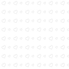 Line drawing gray heart pattern