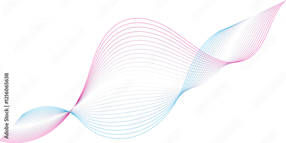 Poster wave flowing liquid line abstract background. black and white vector design 3d lines in perspective,