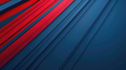 Obraz premium Abstract design featuring layered red and blue stripes on a textured background.