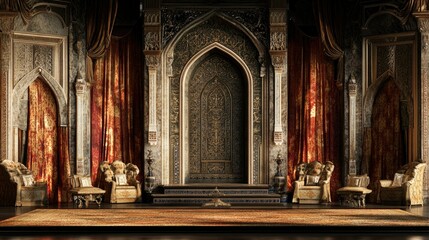 Opulent Throne Room: A Majestic Architectural Masterpiece
