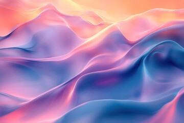 Obraz premium Abstract, fluid patterns with soft, blurred edges, creating a smooth