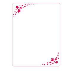 flowers and heats card