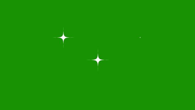 cartoon star shining starburst on black background. Blinking retro vector stars and dots, twinkling starry night sky, looping animation. stars shine effect background animation twinkle festive. 4k