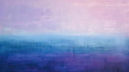 Obraz premium A soothing gradient from soft purple to blue, with subtle lines and shapes creating a tranquil, serene, and harmonious visual effect.