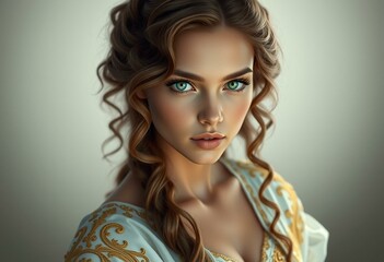 Obraz premium Fantasy portrait of a female character
