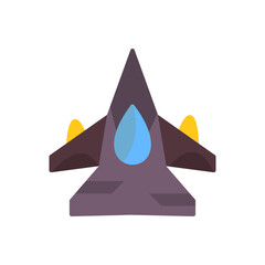Fototapeta premium Fighter Jet Vector Icon