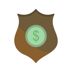 Dollar Badge Vector Icon