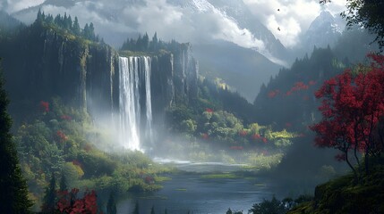 Fototapeta premium An organized homepage with sections dedicated to trending articles, videos, and top news stories