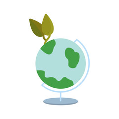 Eco friendly World Vector Icon