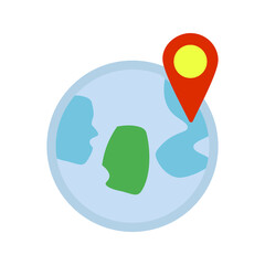 Pin point Location Vector Icon
