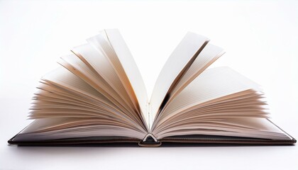 Fototapeta premium Open book with blank pages, ready for your ideas.