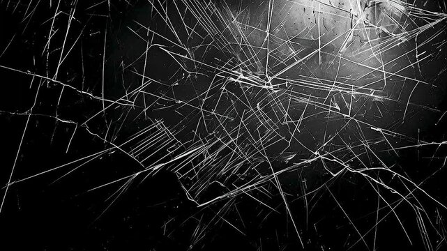 a broken glass  with a black background