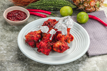 Indian cuisine - Red Chicken lolypops