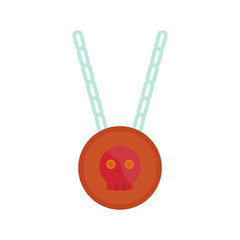Pirate Necklace Vector Icon