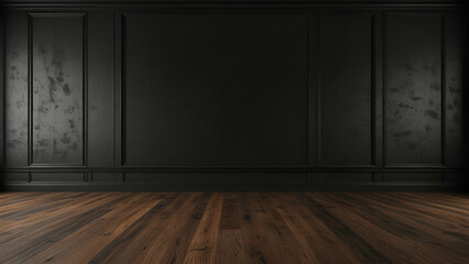 Naklejka premium Modern Dark Wall for Minimalist Design.