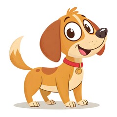 brown dog vector for kids