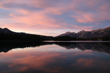 Glow On The Lake, Jasper National Park, Alberta