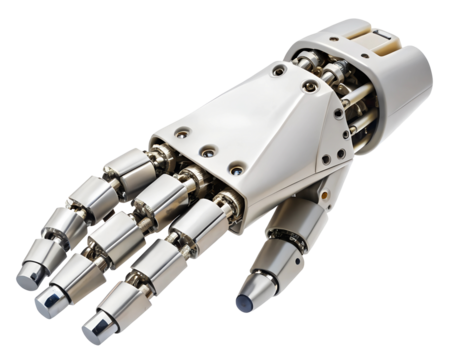 robot hand clipart image on transparent background