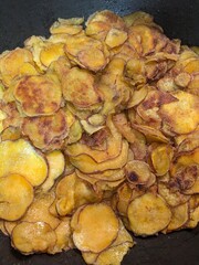 サツマイモ揚げ焼き