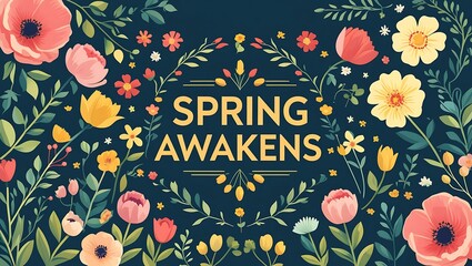 Spring Awakens Floral Design Featuring Various Blossoms