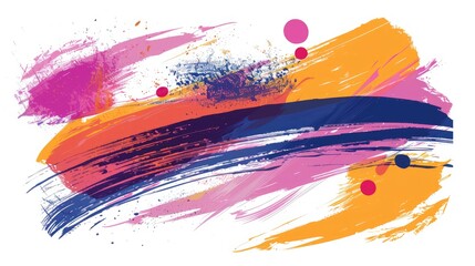 Famous abstract brush stroke background concept.