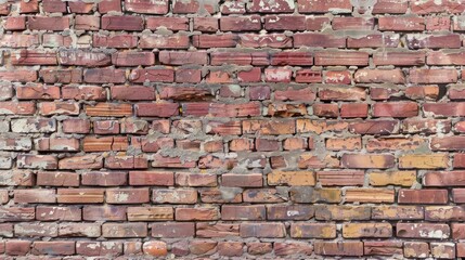 Naklejka premium The background idea is a pastel pink brick wall.