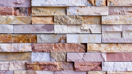 The background idea is a pastel pink brick wall.