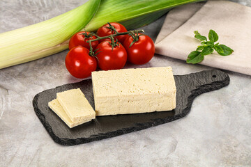 Soya vegan tofu cheese brick