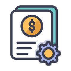 economy document report filled style