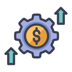 economy gear up filled style