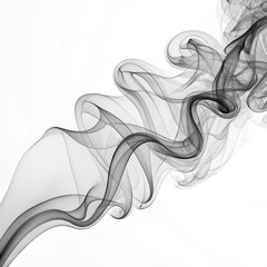 Abstract Monochromatic Smoke Fluid Composition, Swirling Grey Hues, Abstract Art Concept, Abstract art, smoke photography Smoke Art, Abstract Background