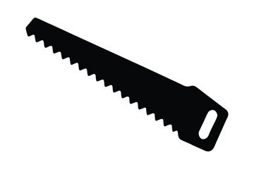 Crosscut Saw silhouette style vector design.eps