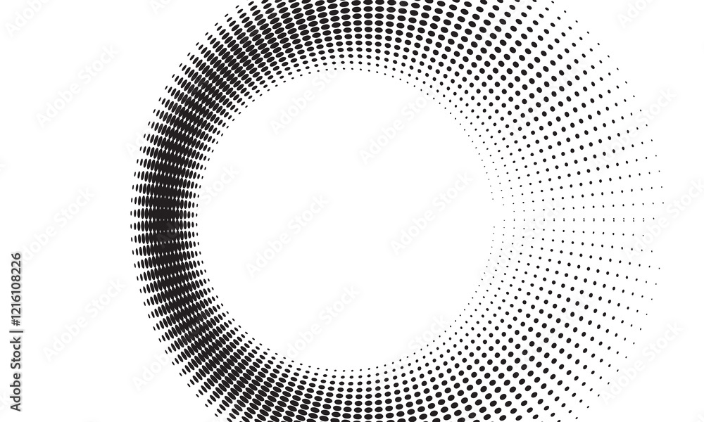Poster 3d blue techno background. big data visualization on dark space with dotted lines shape effect decor