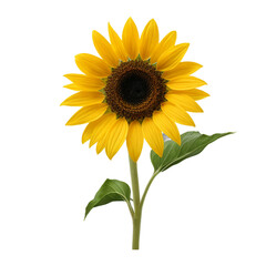 sunflower isolated on white background