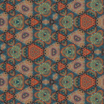 Textile Pattern for background design. Arabesque ethnic texture. Fabric stripe ornament embroidery photo. Repeated pattern design for Moroccan textile print. Turkish fashion for floor tiles and carpet