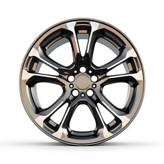 Obraz premium Wheel alloy wheels rim isolated on white background