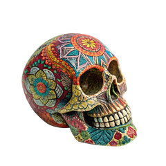 Human Skull Isolated On Transparent Or White Background, PNG Cut Out