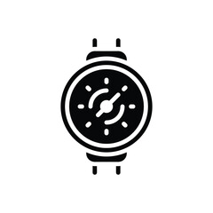 Black solid icon for gauge