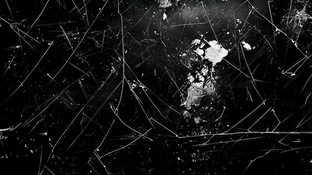 a spider web  with  a white spider  and  a black background