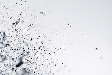 Obraz premium This isolated particle scatter mockup showcases a precise arrangement of particles on a clean background, highlighting intricate details and textures 