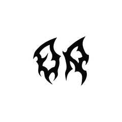 OA monogram logo design letter text name symbol monochrome logotype alphabet character simple logo